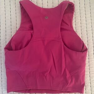 Lululemon Invigorate Cropped Shirt in Sonic Pink